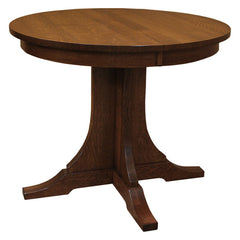 Mission 36" Round Dining Table W/ leaf