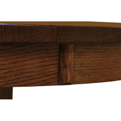 Amish 36" Round Oak Dining Table