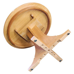 38" Cherry Round Mission Table