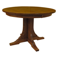 42" Mission Round Table 5-pc set w/ 3 Leaves