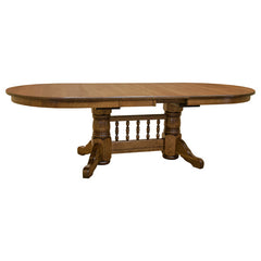 Traditional 72" Oval Dining Table w/ 4 Leaves