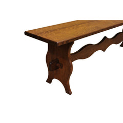 60" Amish Mission Trestle Bench