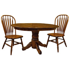 42" 3-pc Traditional Round Table-Set 1