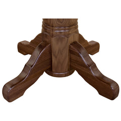 Walnut 48" Round Dining Table w/ Drop Leaf