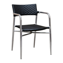 Black w/ Aluminum Arm Chair