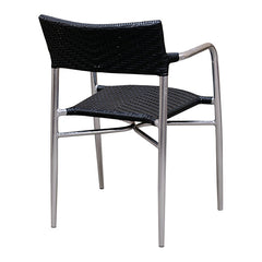 Black w/ Aluminum Arm Chair
