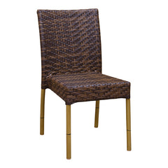 Brown Patio Side Chair