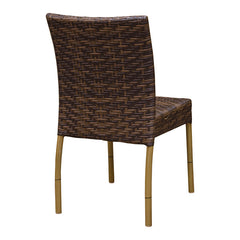 Brown Patio Side Chair