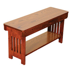 Bench - Mission with Shelf