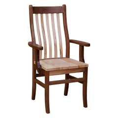 Rochester Arm Chair- Wormy Maple/Walnut