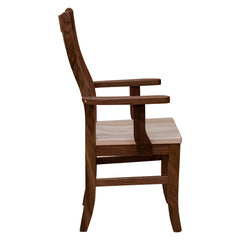 Rochester Arm Chair- Wormy Maple/Walnut