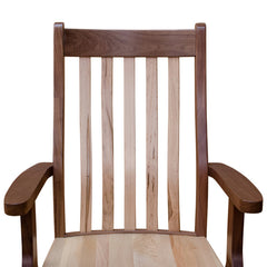Rochester Arm Chair- Wormy Maple/Walnut