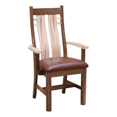 Bungalow Arm Chair -C Walnut/ Wormy Maple