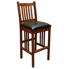30" Amish Mission Barstool w/ Back