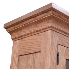 Amish Dutch China Cabinet- Red Oak