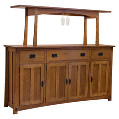 Amish Wine Glass Rack Server