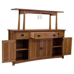 Amish Wine Glass Rack Server