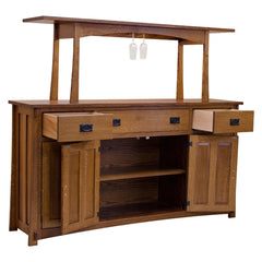 Amish Wine Glass Rack Server