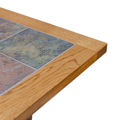 Mission Kitchen Island with Tile Top