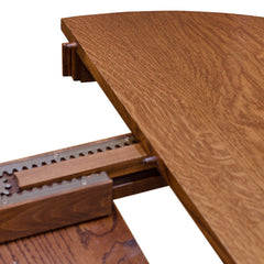 42" Round Pedestal Dining Table w/ Leaf