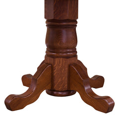 Pedestal Dining Table w/ 2 leaves