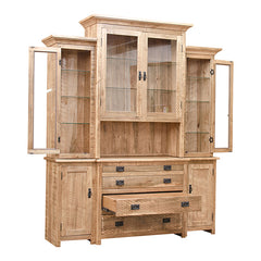 Rustic Timber China Cabinet
