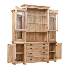 Rustic Timber China Cabinet