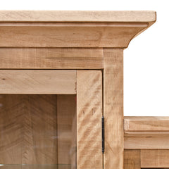 Rustic Timber China Cabinet