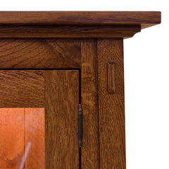Character 1/4 Sawn White Oak China Cabinet