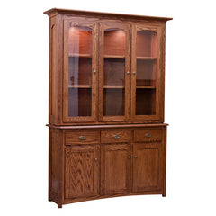 Traditional China Cabinet- Red Oak