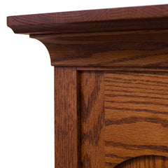 Traditional China Cabinet- Red Oak