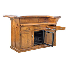Mission Bar with Wine Cooler