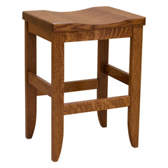 24" Amish Jane Oak Stool