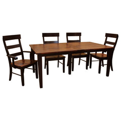 Two-Tone Amish Shaker Dining Set-6 w/ 2-Leaves