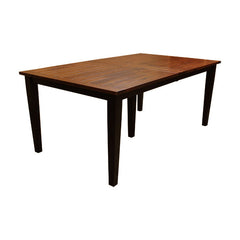 Two-Tone Amish Shaker Dining Table w/ 2-Leaves