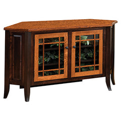Bunker Hill 2-Tone Corner TV Stand