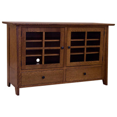 60" Amish Mission Tempe Glass TV Stand