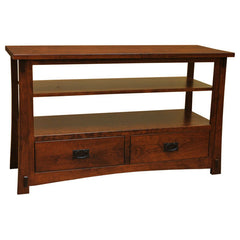50" x 30" Amish Craftsman Open TV Stand