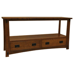 60" Amish Craftsman Open TV Stand