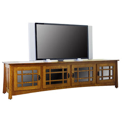 96" Amish Craftsman Wide Screen TV Stand