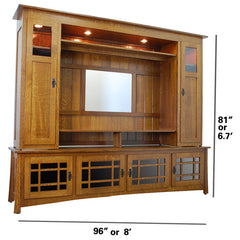 Amish 96" Craftsman Entertainment Center