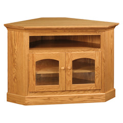 Red Oak Corner TV Stand