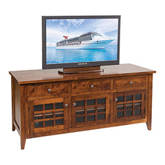 64" Flush Mission TV Unit w/Drawers