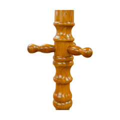 Tobacco Finish Coat Rack with Spinning Top