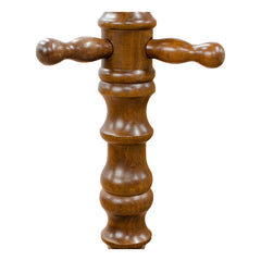 Cherry Finish Coat Rack with Spinning Top