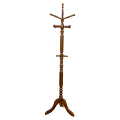 Cherry Finish Coat Rack with Spinning Top