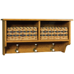 Wall Shelf with 2 baskets N Hooks
