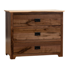 3-Drawer Walnut Nightstand