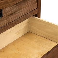 3-Drawer Walnut Nightstand