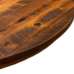 60" Round Barn Wood Dining Table